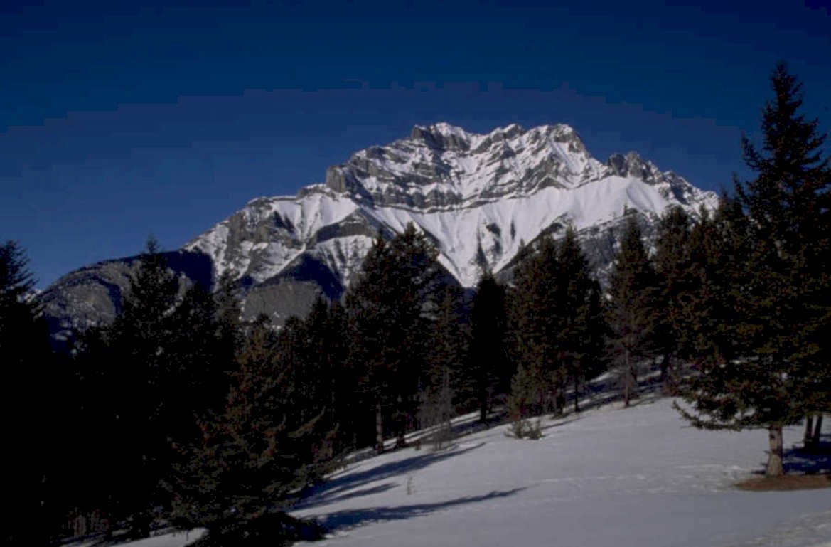 snow mountain landscape 1980s 1990s A4 Photo Print