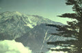 snow mountain landscape Vintage A4 Photo Print
