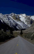 snow mountain road 1980s 1990s A4 Photo Print 42