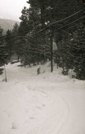 snow mountain tracks 1980s 1990s A4 Photo Print