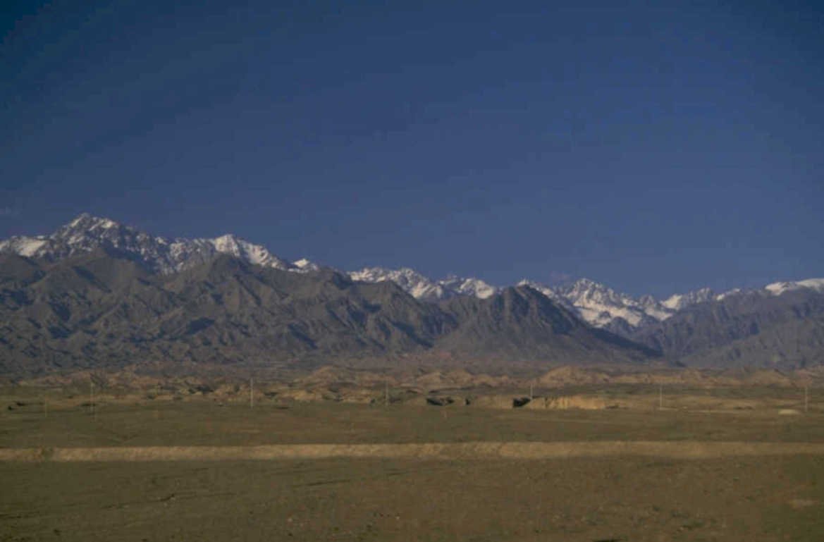 snow mountains grassland 1980s 1990s A4 Photo Print