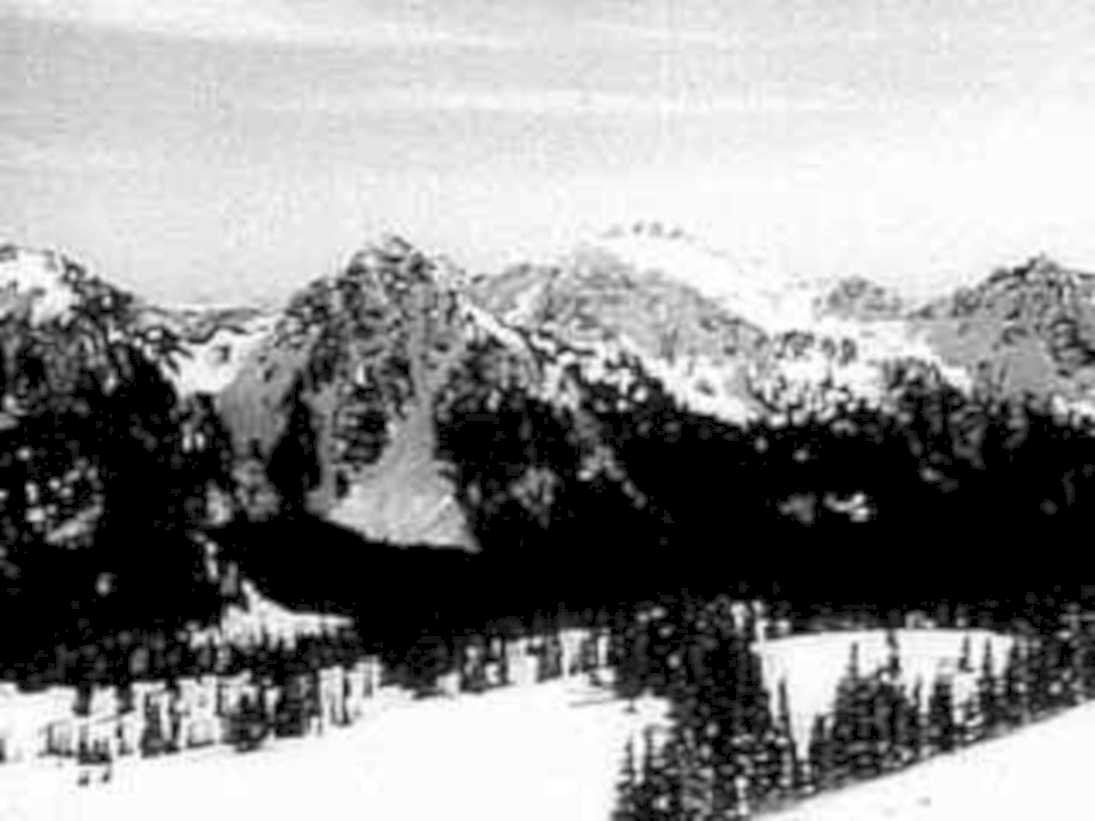 snow mountains peaks1980s 1990s A4 Photo Print