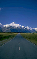 snow mountains road 1 1980s 1990s A4 Photo Print