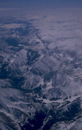 snow mountains valley 1 1980s 1990s A4 Photo Print