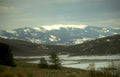 snow mountains valley Vintage A4 Photo Print