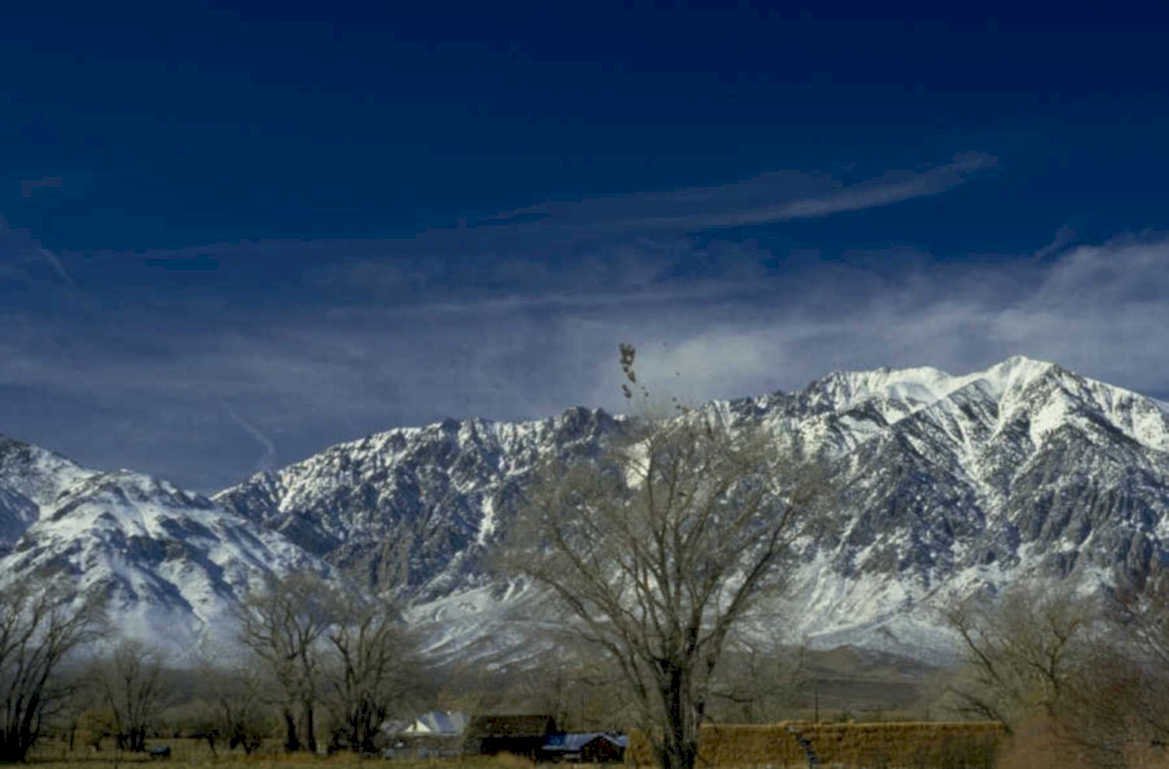 snow mountains winter 1980s 1990s A4 Photo Print