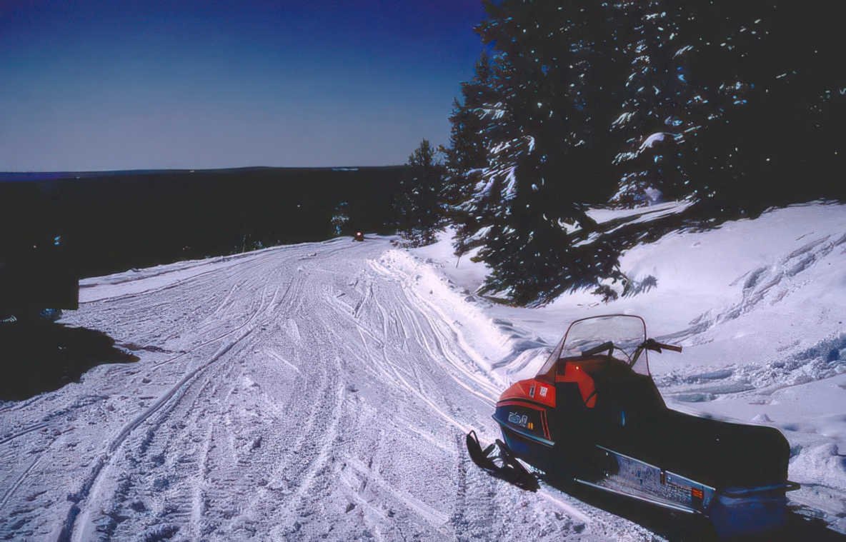 snowmobile lake superior