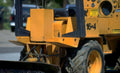 snowplow orange muddy Vintage A4 Photo Print