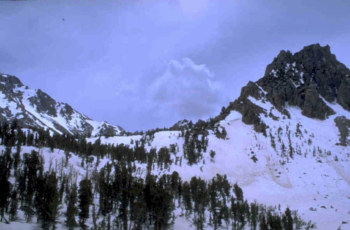snowy mountain lake 1980s 1990s A4 Photo Print
