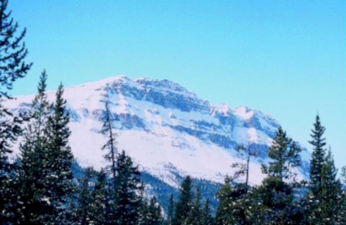 snowy mountain landscape1980s 1990s A4 Photo Print