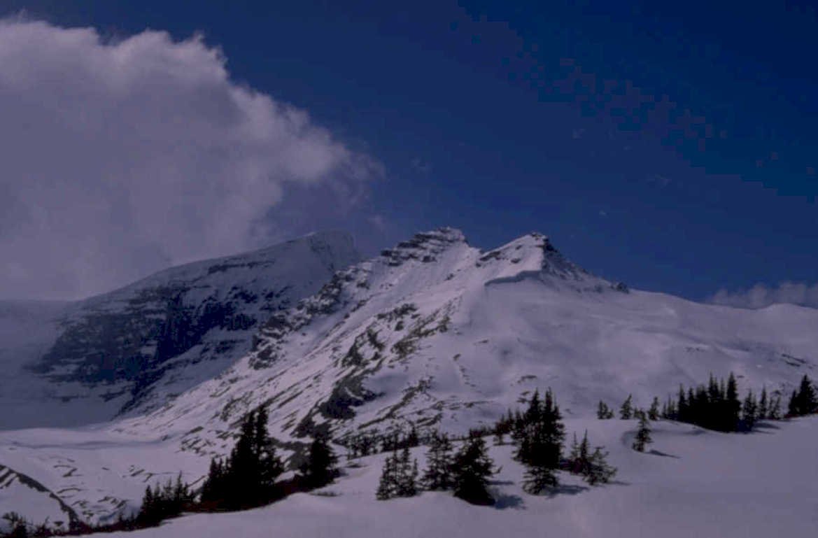 snowy mountain peaks 1 1980s 1990s A4 Photo Print