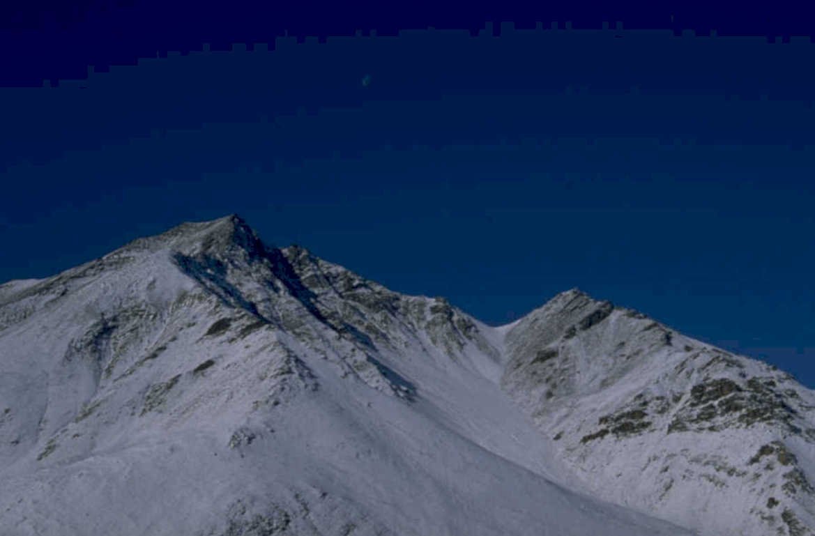 snowy mountain peaks 2 1980s 1990s A4 Photo Print