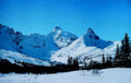 snowy mountain peaks1980s 1990s A4 Photo Print