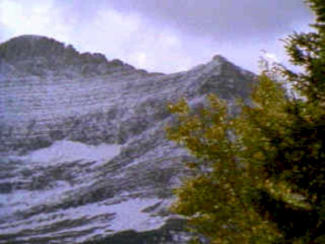 snowy mountain ridge1980s 1990s A4 Photo Print