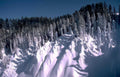 snowy mountain slope Vintage A4 Photo Print