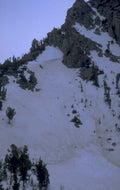 snowy mountain tracks 1980s 1990s A4 Photo Print