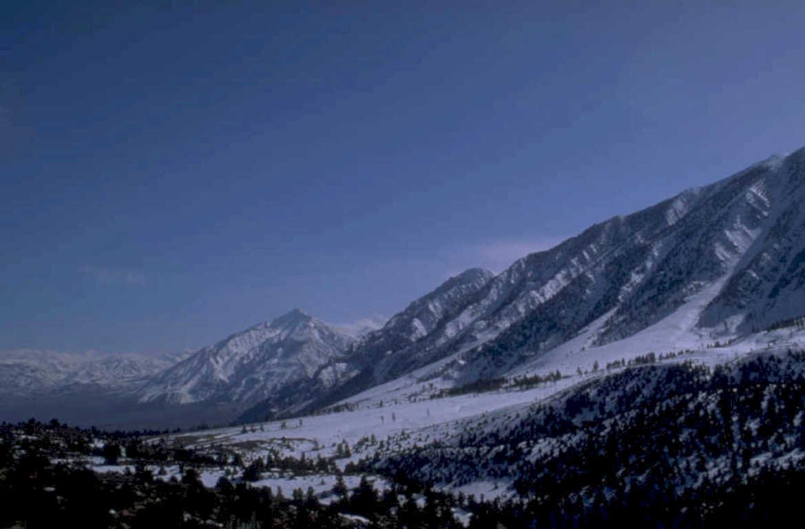 snowy mountains montana 1980s 1990s A4 Photo Print