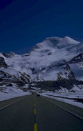 snowy mountains road 1980s 1990s A4 Photo Print