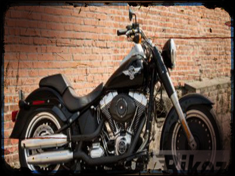 softail fat boy special A4 Photo Print Motorbike Vintage Aged
