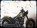 softail slim s Harley Davidson A4 Photo Print Motorbike Vintage Aged