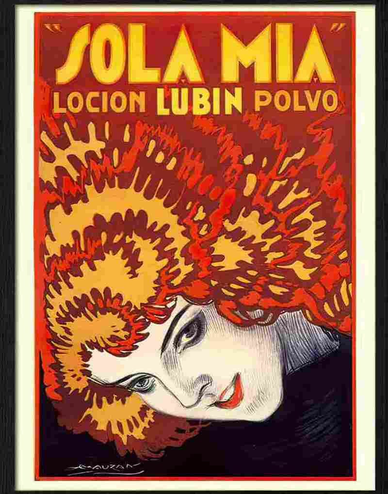 sola mia luciano mauzan 1930 Advert A4 Photo Print