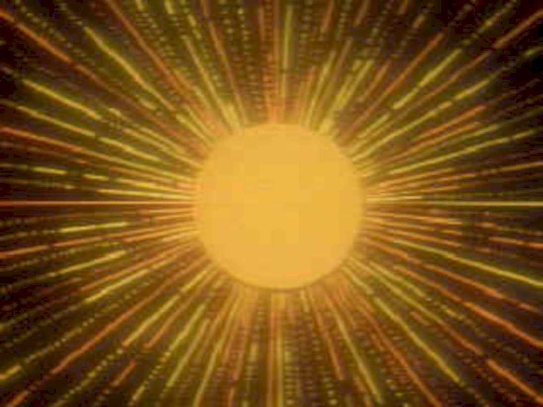 solar burst sun1980s 1990s A4 Photo Print