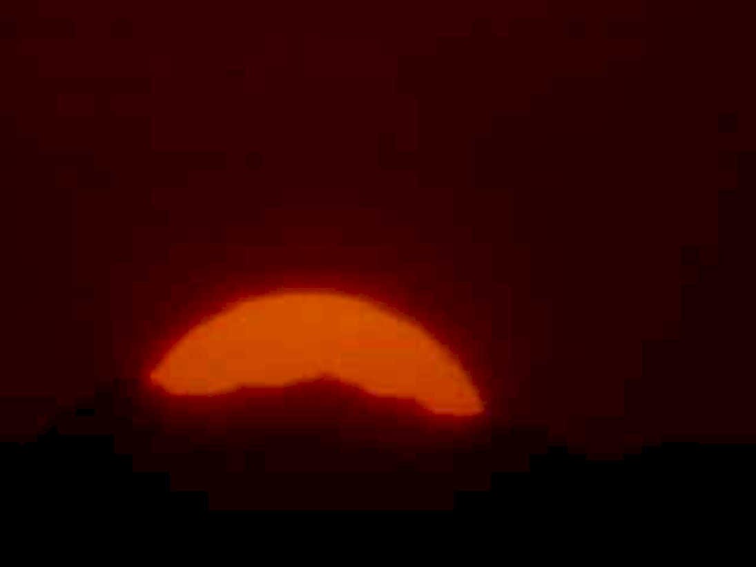 solar eclipse horizon1980s 1990s A4 Photo Print