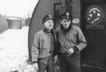 soldiers barracks snow Vintage world war A4 Photo Print