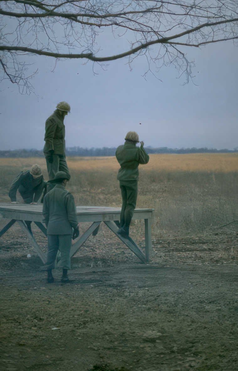 soldiers observation post Vintage A4 Photo Print