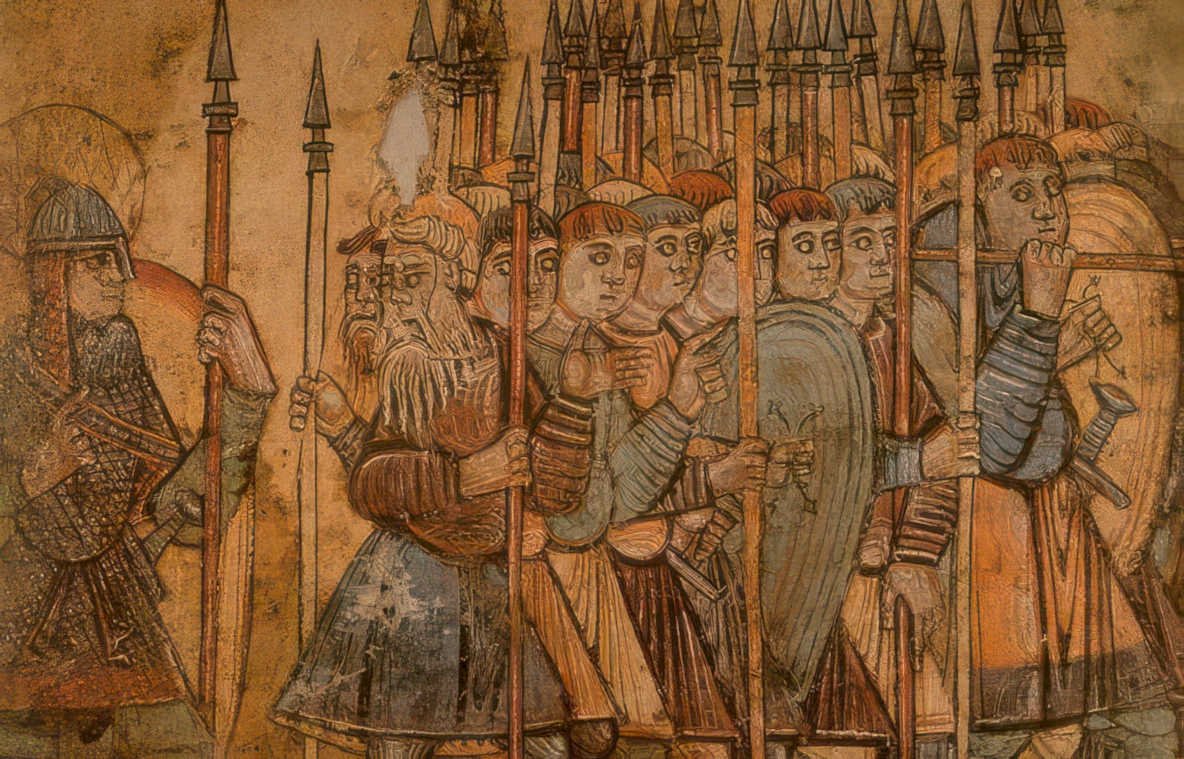 soldiers procession halo Vintage A4 Photo Print