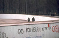 soldiers wall berlin Vintage A4 Photo Print