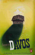 sommer in davos willy trapp 1942 10 Advert A4 Photo Print