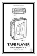 sony walkman patent print white A4 Photo Print