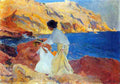 sor Clotilde and Elena on the Rocks Art A4 Photo Print