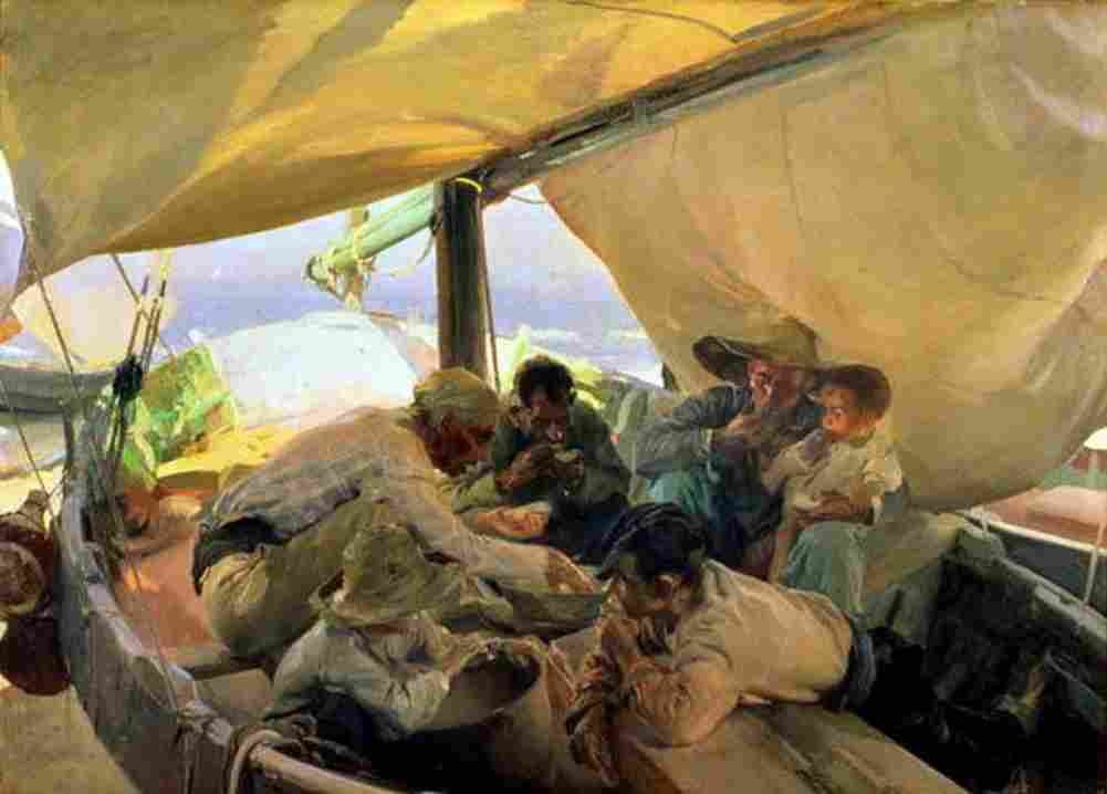 sor Lunch on the Boat Art A4 Photo Print