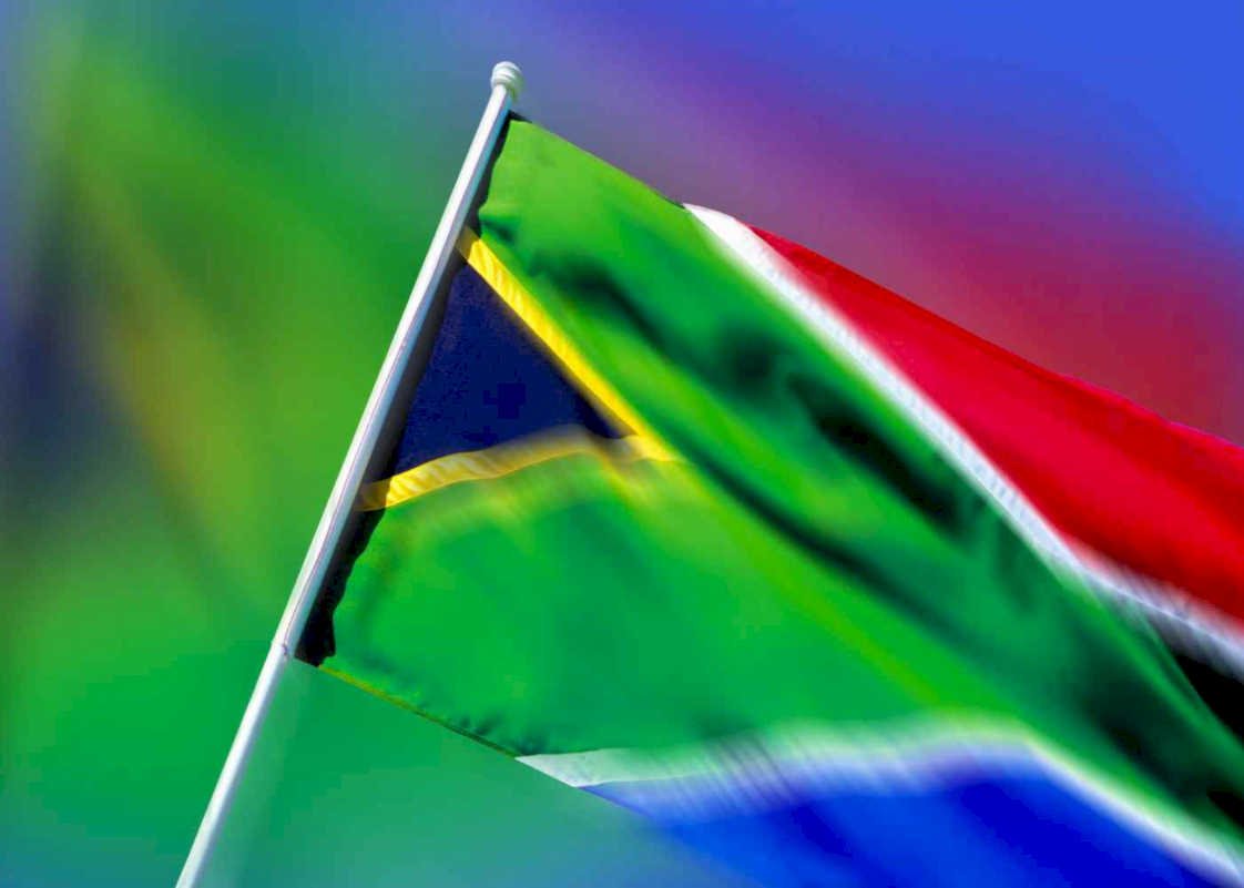 south african flag Flags1980s A4 Photo Print