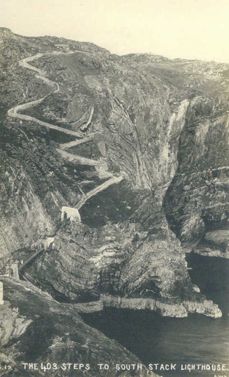 south stack lighthouse 1Vintage 1880s 1900s A4 Photo Print