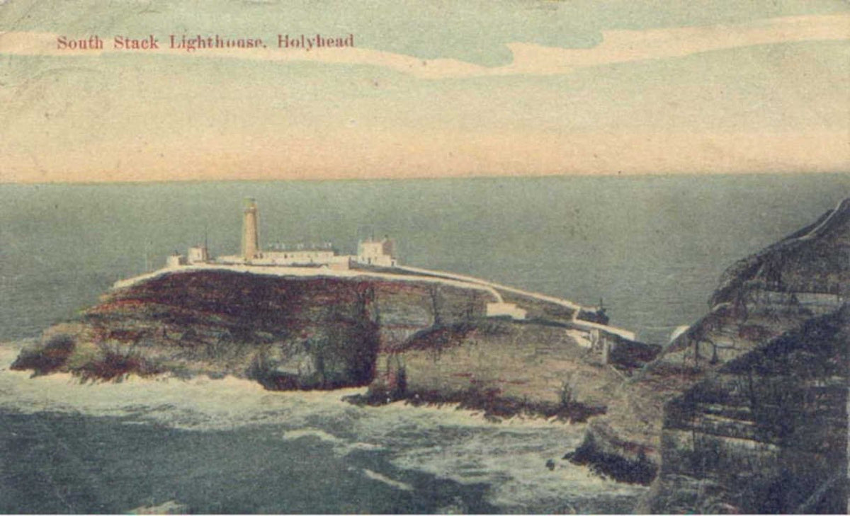 south stack lighthouse 4Vintage 1880s 1900s A4 Photo Print