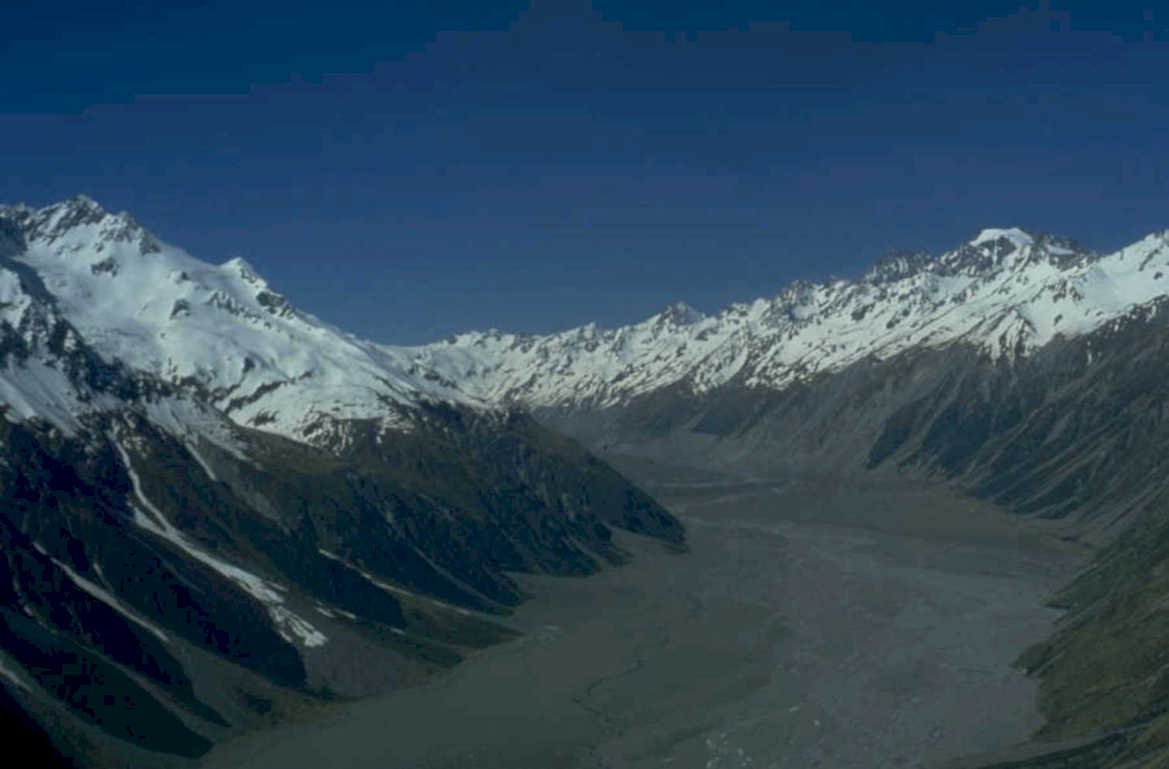 southern alps tasman 1980s 1990s A4 Photo Print