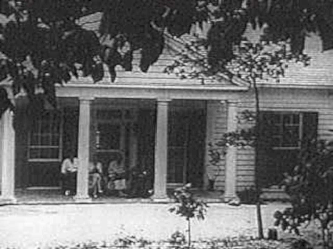 southern porch scene1980s 1990s A4 Photo Print