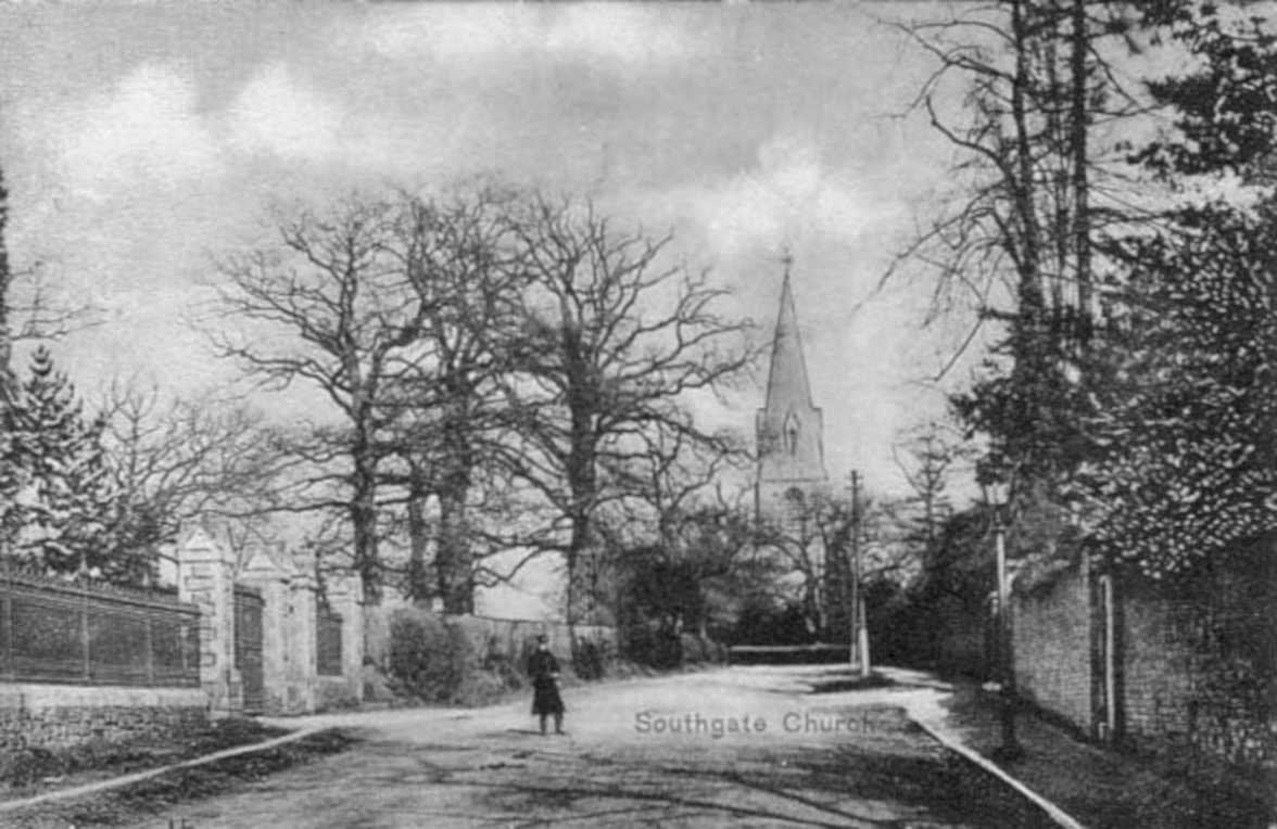 southgate church 1908Vintage 1880s 1900s A4 Photo Print