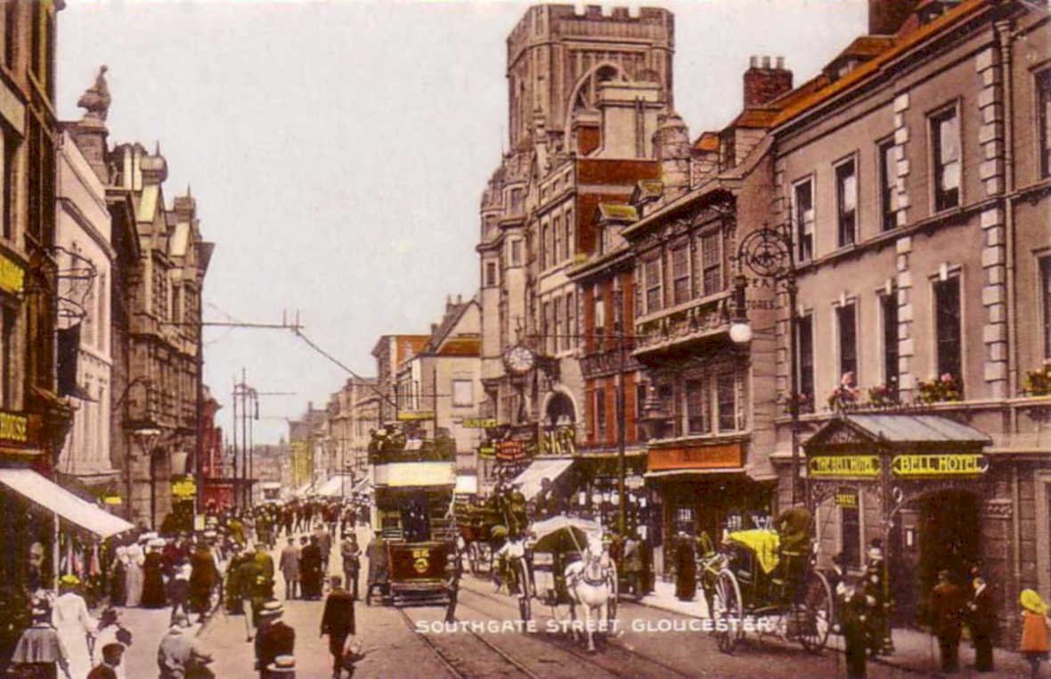 southgate street gloucesterVintage 1880s 1900s A4 Photo Print