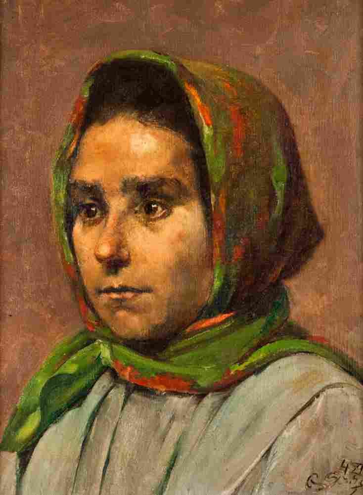 souza peasant woman Art A4 Photo Print