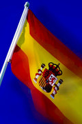 spain flag shield Flags1980s A4 Photo Print