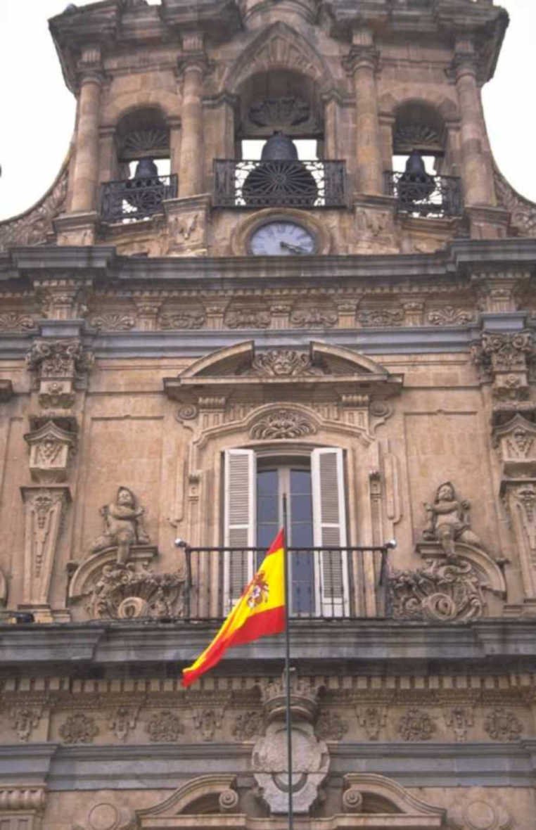 spain plaza flag 1980s 1990s A4 Photo Print