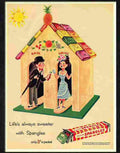 spangles rain or shine 1950s Advert A4 Photo Print