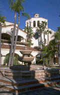 spanish courtyard fountain 1980s 1990s A4 Photo Print