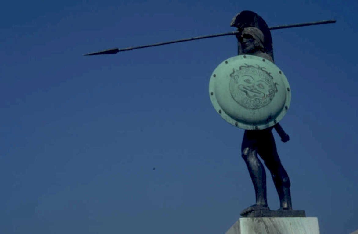 spartan warrior spear 1980s 1990s A4 Photo Print
