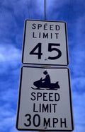 speed limit signs 1980s 1990s A4 Photo Print