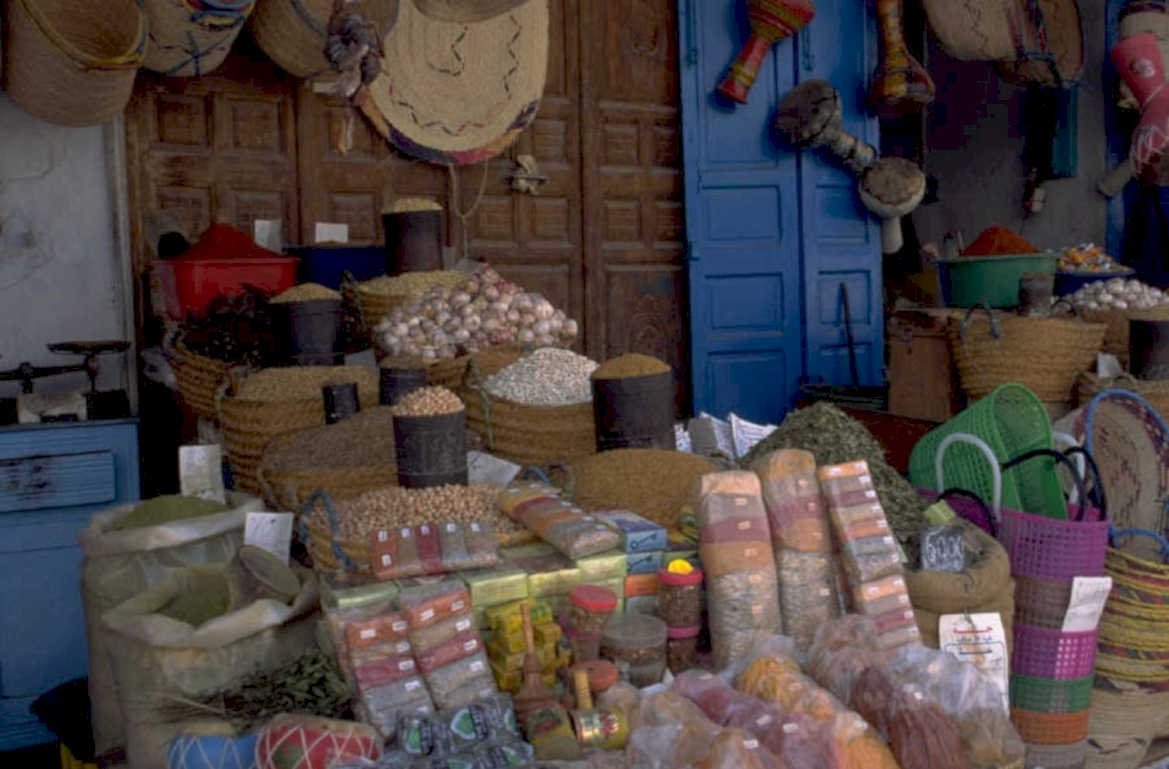 spices herbs market 1980s 1990s A4 Photo Print